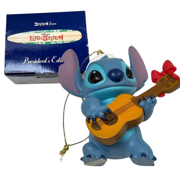 Stitch Ornament Presidents Edition Disney Scholastic Decoration with Box - Picture 1 of 13